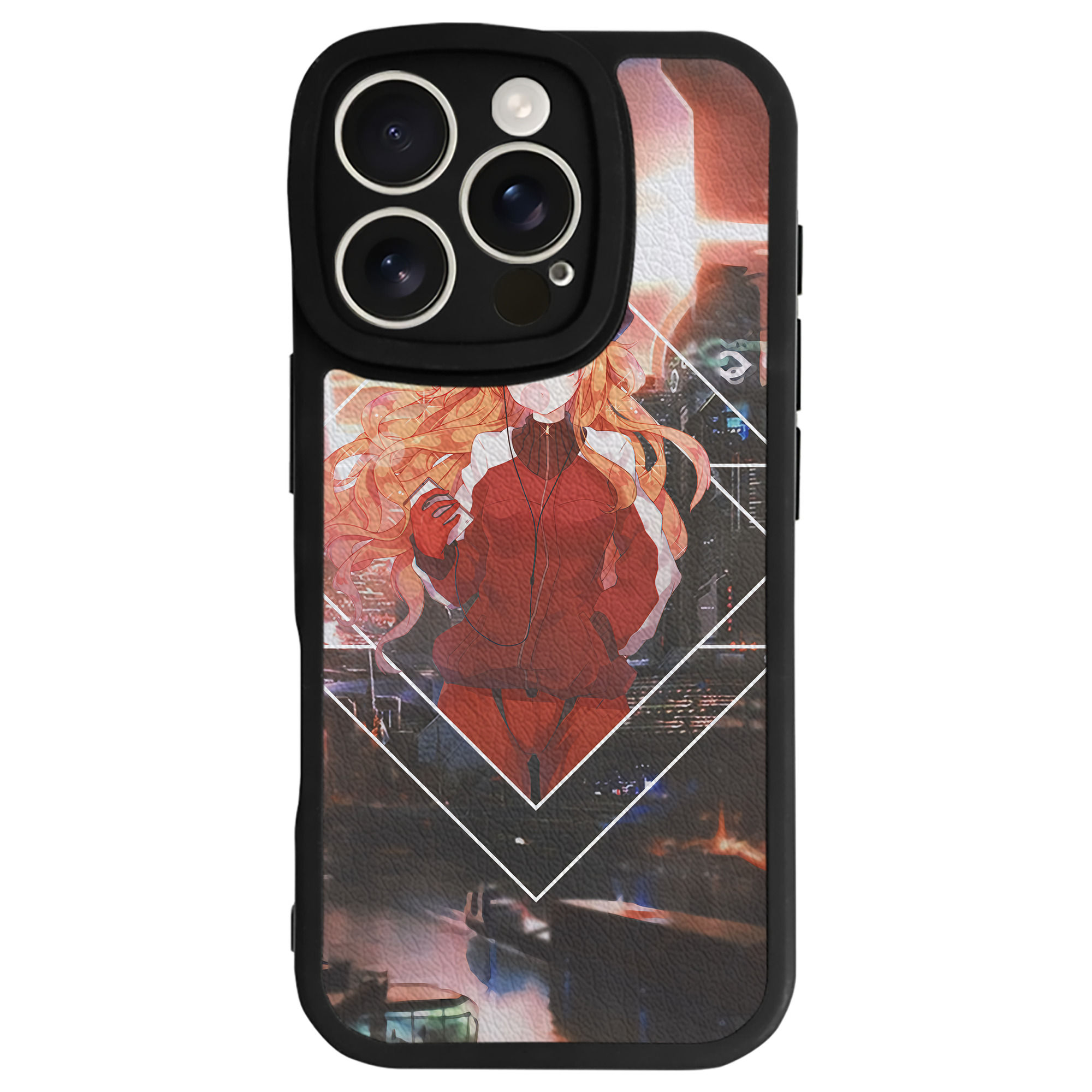 （画像用） EVA 新世紀エヴァンゲリオン 【iPhone 16シリーズ対応】シリコンスマホケース（レザー調） 材質：シリコン